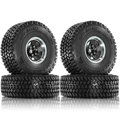 Pneus RC 116mm à Haute Adhérence pour Buggy 1/10 Nitro avec Jantes Hex 12mm Robustes
