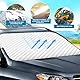 Sonnenschutz Auto frontscheibe, 150 x 93 cm Sonnenschutz Faltbare, Windschutzscheibe für Frontscheiben, Frontscheibenabdeckung, Sonnenschut Auto für Meisten Autos Blockiert UV Hitzeschutz