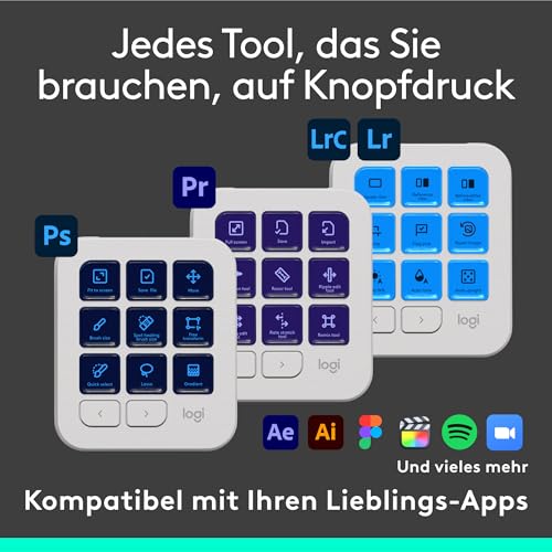Logitech MX Creative Console, Programmierbares Tastenfeld – Ansicht 4