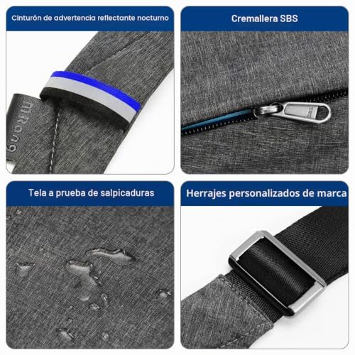 Bandolera cruzada antirrobo MRang: protección impermeable para tus objetos 7