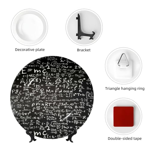 Platos Decorativos Cerámicos 10 in Física y Química miniatura 4