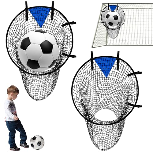 Filet de but de football pliable lot de 2 cible tir entraînement noir