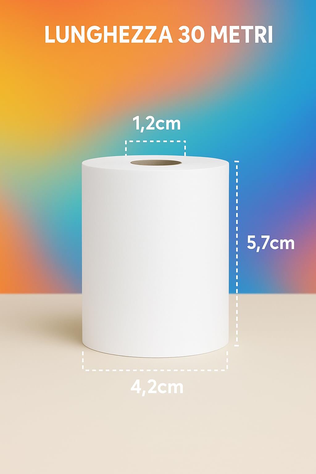 20 ROTOLI PER STAMPANTE TERMINALE DELIVEROO 57mm X 70mm Rotoli Termici - Foto 10