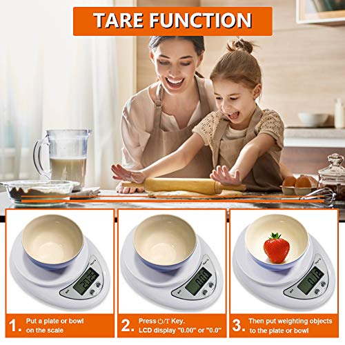 image for Roveinsia Food Scale, 11lb Digital Kitchen Scale Weight Grams and oz f