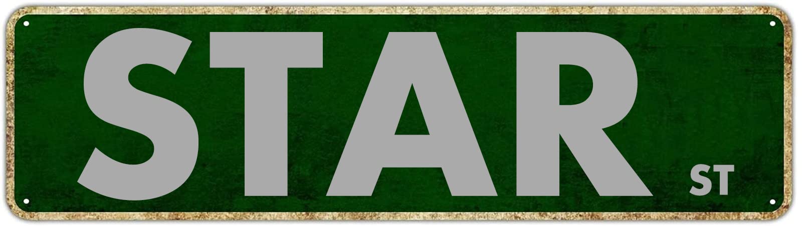 Star St Retro Tin Signs Aluminum Metal Plaque Quotes Exit Home Kitchen Garden Non-Fade Pub Club Decor 4x16 Inch
