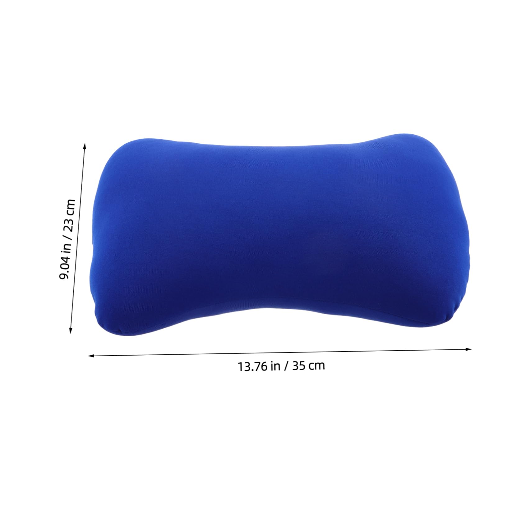 Kisangel Almohada de Viaje Pequeña de Espuma Partículas, Cojín Portátil para Camping Azul, Soporte Ergonómico para Cuello, Ligera y Fácil de Limpiar, Adecuado para Senderismo y Exteriores