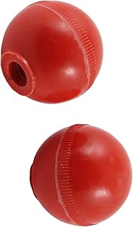Aexit Machine Handle Knobs & Hand Wheels 10mm Threaded 44.5mm Dia Red Plastic Ball Knobs Shift Knobs 2 Pcs