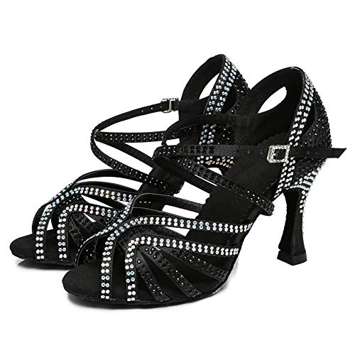 HROYL Scarpe da Ballo Donna Latino Salsa e Bachata...