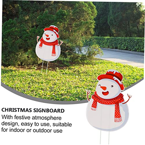 Panneaux de jardin de Noël solides pour décorer facilement une pelouse - 3