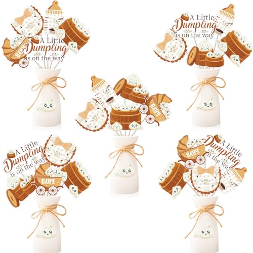 Décoration fête prénatale Dumpling On The Way accessoire de table baby shower