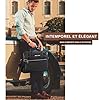 STILORD 'Dawson' Sacoche Professionnelle Cuir Sac à Bandoulière Vintage Serviette XL Cartable Business Sac d'affaires pour Ordinateur 15.6 Pouces, Couleur:Noir #4