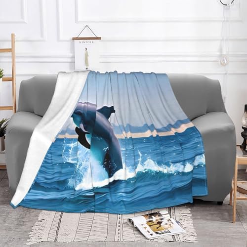 Couverture en laine douce, convient pour canapé, camping, voyage, nuit, couverture de canapé douce (152,4 x 127 cm),