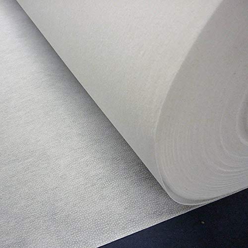 Nortex Mill White Mediumweight Fusible Iron On Interfacing Fabric (Per Metre)