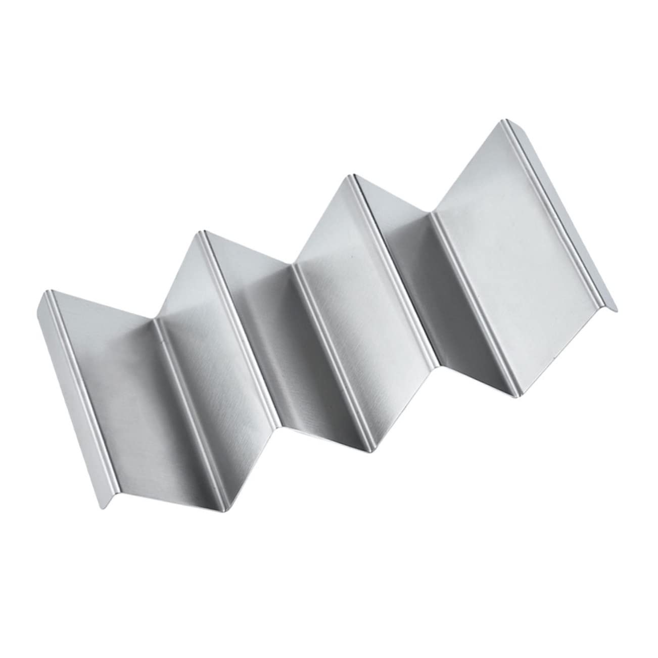 TIDTALEO Decorative Stainless Steel Holder Premium Tortilla Rack for Tacos Burritos More for Family Gatherings Outdoor Bbqs Restaurants Easy to Clean Design