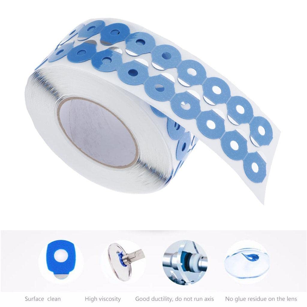 1000Pcs Eyewear Lens Processing Polieren Anti Rutsch Pads Aufkleber Blau, Blau, 02