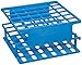 Nalgene 5972-0316 Acetal Plastic Unwire Test Tube Half Rack for 16mm Test Tubes, Blue