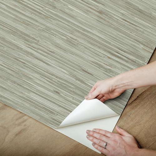 Grassweave Vert NuWallpaper NUWALL 2022 papier peint amovible vinyle vert