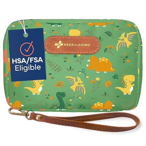 Image of KeepGoing Travel First Aid Kit for Kids – 130 Pc. for Car, Home, Purse, Diaper Bag & Backpack with Latex-Free Bandages - Mini First Aid Kit Travel Size TSA-Approved