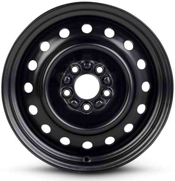 New 16x6.5 inch Wheel OEM Direct Replacement Steel Rim for Chevrolet Malibu 2004–2008 5 Lug 110mm Black 16 in 9594785
