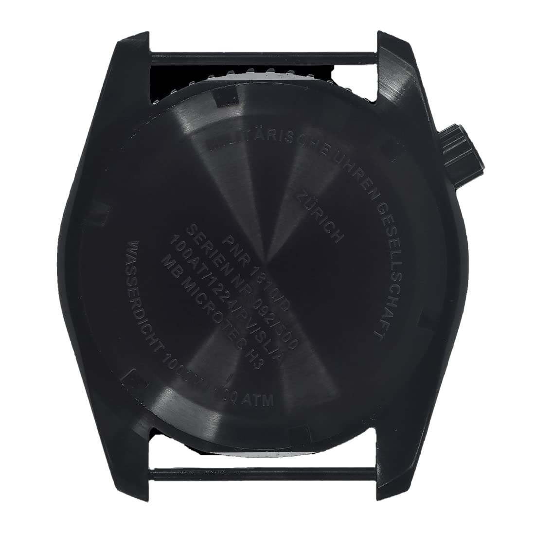 MWC Dephtmaster 1000mt 24H Automatico Acciaio PVD Nero Zaffiro Ceramica Datario Diver Tessuto Militare Uomo Orologio