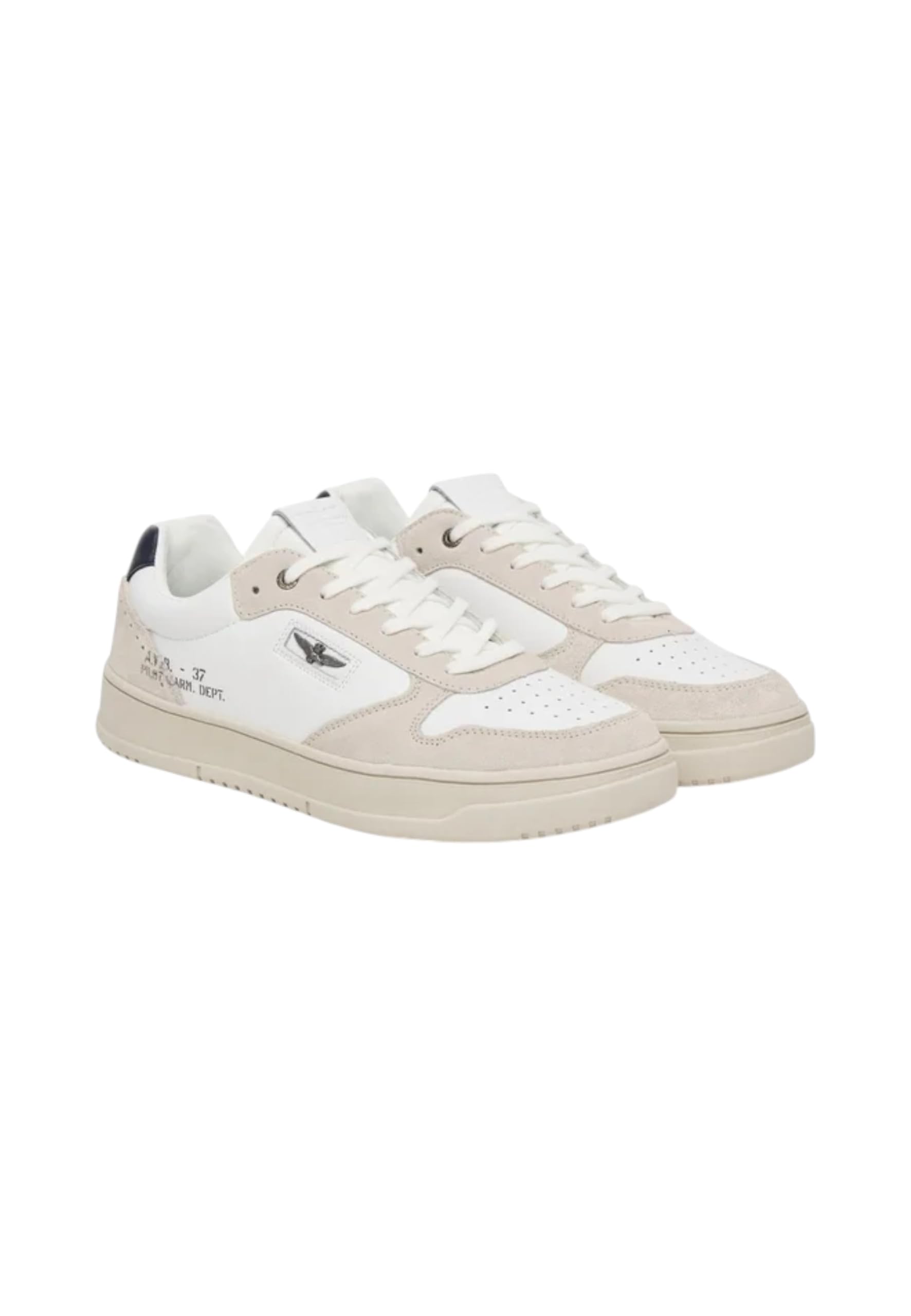 Aeronautica Militare Uomo Sneakers Basse 252SC0235UPL00244 Pelle Bianco 40
