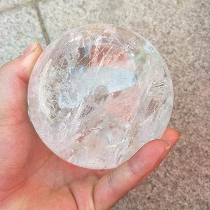 Miniatura 4 de RALDMOV - Bola de cristal de cuarzo transparente blanco natural, bola curativa, decoración del hogar, amor próspero, invita riqueza + base