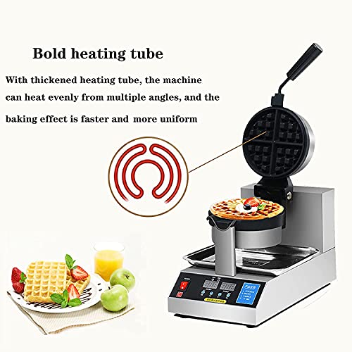 WANYE Kommerzielles Waffeleisen Antihaftbeschichtetes Elektrisches Rotierendes Ei Waffeleisen Temperatur- Und… – Bild 3
