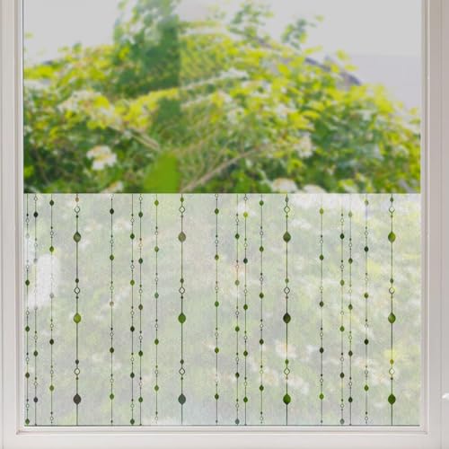 Vinilo Ventana Privacidad Colgante Lámina Adhesiva para Cristales Oscureciente, Protección Solar Anti-UV Removible Sin Residuos para Ventanas Casa Y Oficina 43x200cm