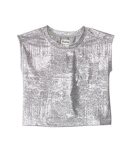 Hatley Girl's Silver Shimmer Relaxed Tee (Toddler/Little Kids/Big Kids)
