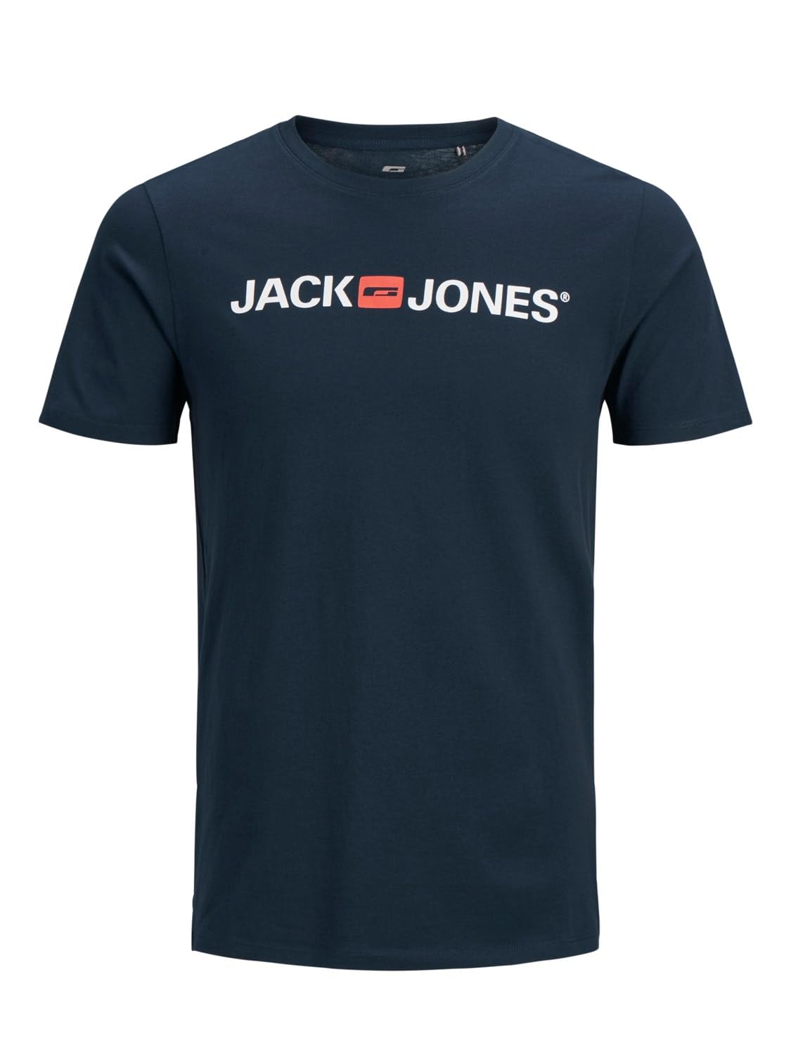 JACK & JONES Herren Rundhals T-Shirt JJECORP Logo - Slim Fit Plussize XXL-8XL, Größe:8XL, Farbe:Navy Blazer 12184987