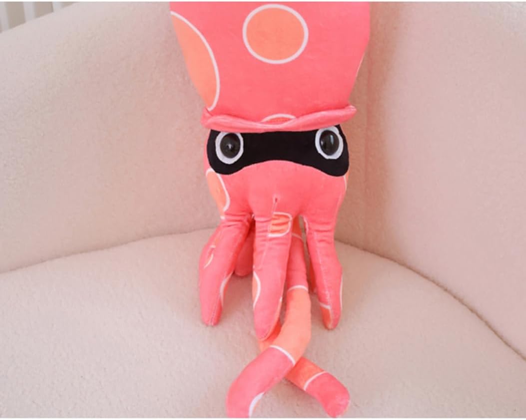 イカ 大きい 抱き枕 かわいい ぬいぐるみ 面白い 寝具 動物 クッション 可愛い 飾り アニマルズ ロング 置物 装飾 ピンク 7