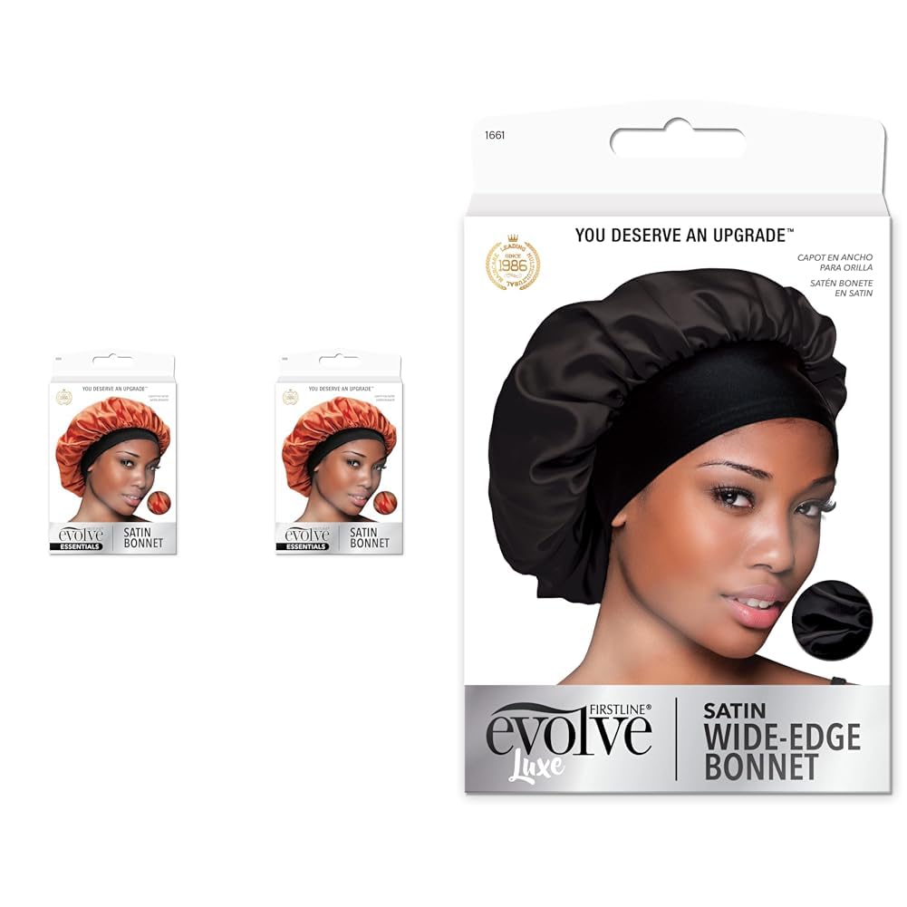 EvolveExotics Satin Sunset Satin Wide Edge Bonnets (2-Pack)