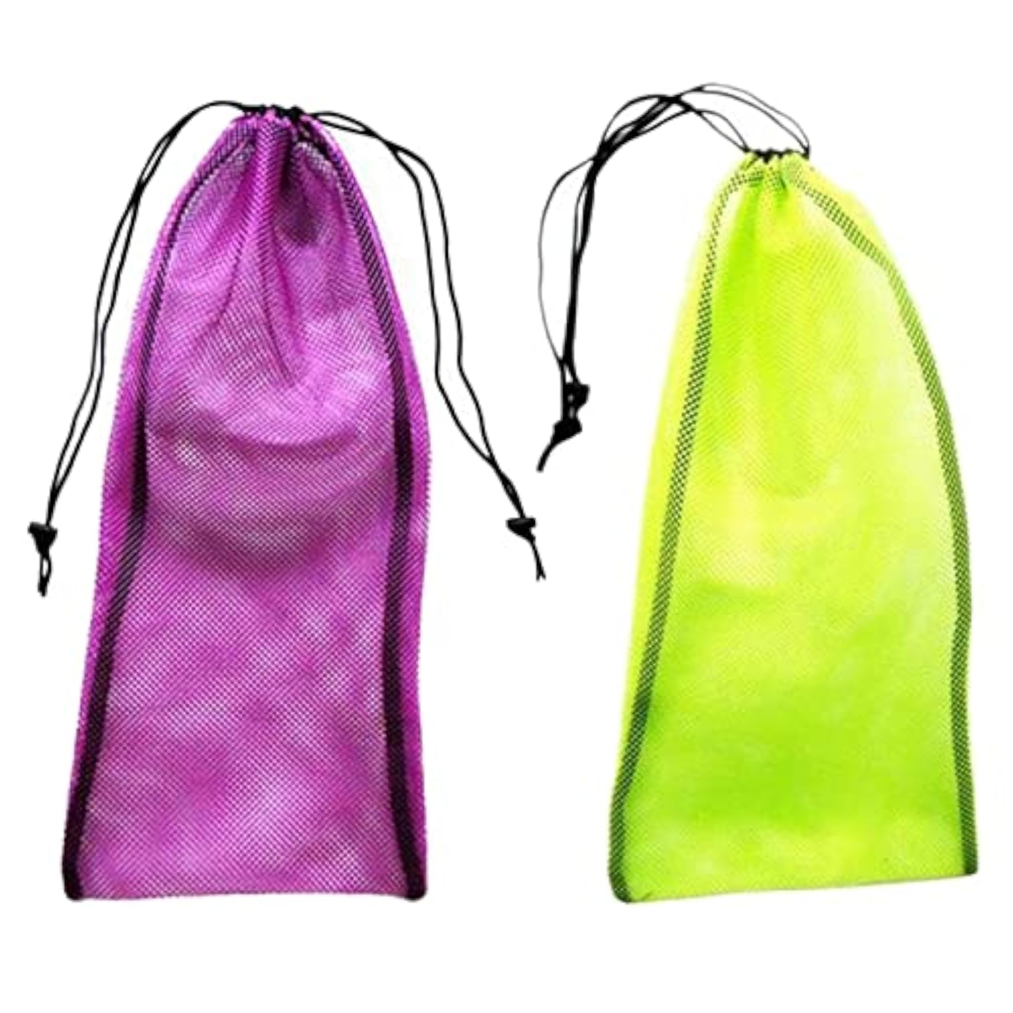 Portable Drawstring Mesh Bag Carry Sack for Diving Gear, 2pcs Set
