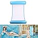 TUXUNQING Hamac Gonflable Piscine,Hamac Gonflable,Matelas Gonflable Flottant,Pliable Hamac d'eau,Hamac d'eau 4 en 1,Les Meilleurs Cadeaux d'été pour Adultes et Enfants (Bleu Clair)