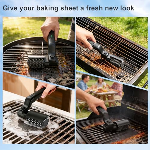 Brosse barbecue électrique rechargeable pour éliminer la graisse incrustée sans effort