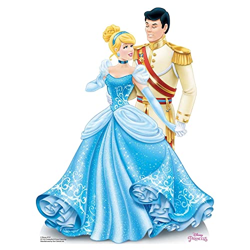 Star Cutouts SC1352 Mini Silhouettes en Carton Disney Princesse Cendrillon et Prince Charmantes Hauteur 79 cm Parfait pour Tables de Mariage, fêtes et événements
