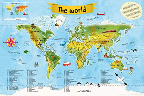 First Atlas-Travel the World with this Brightly Colored Atlas-Includes over 20 Maps and a World Map Poster - Image 5