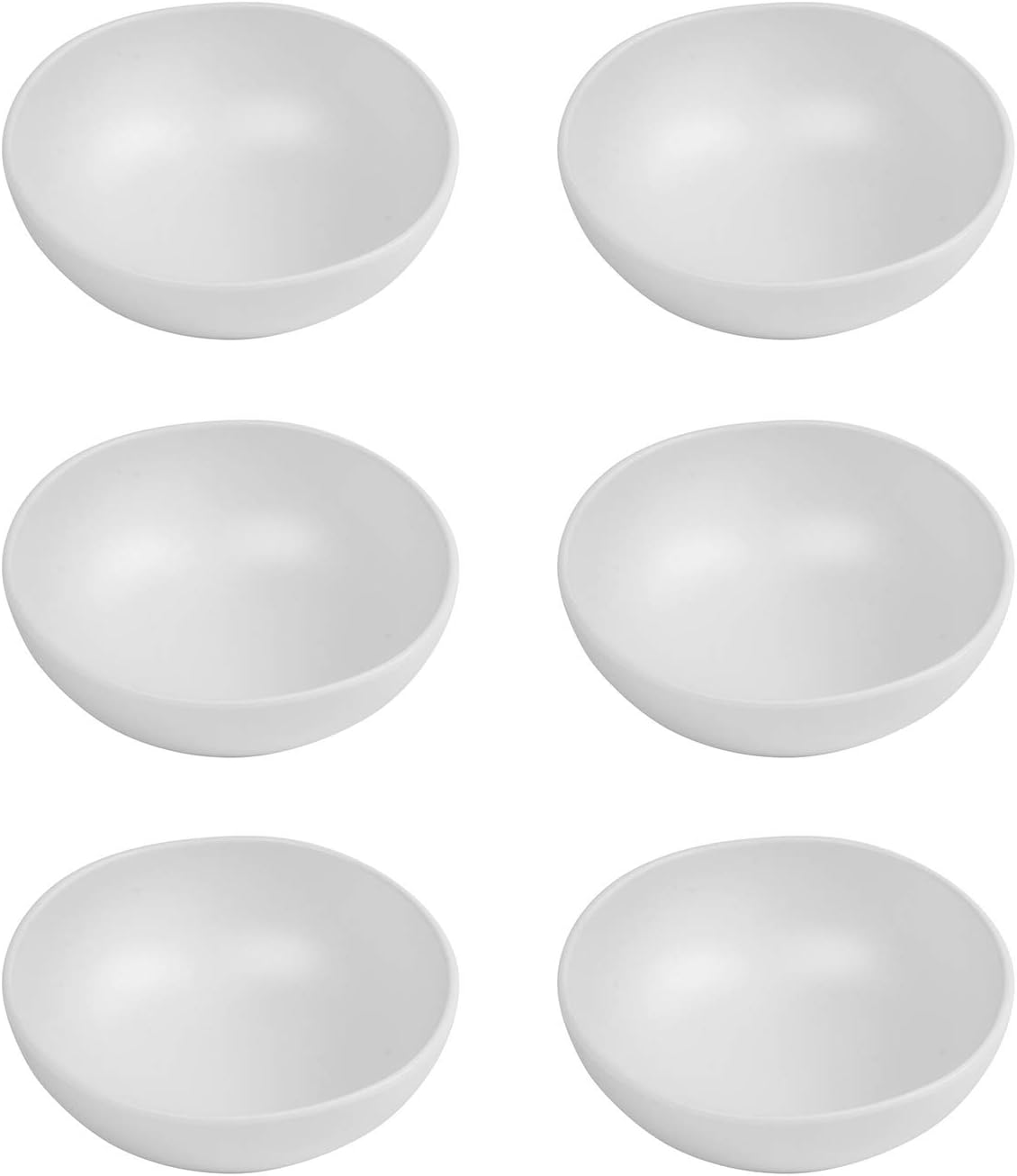 TarHong Matte Craft Coupe Bowl, 7" x 2.4", 34 oz, Melamine, Set of 6