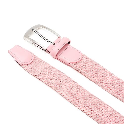 Image of Fabio Valenti Canvas Elastic Fabric Woven Stretch Braided Belts for Men Women Junior with Multicolored /Full Sizes