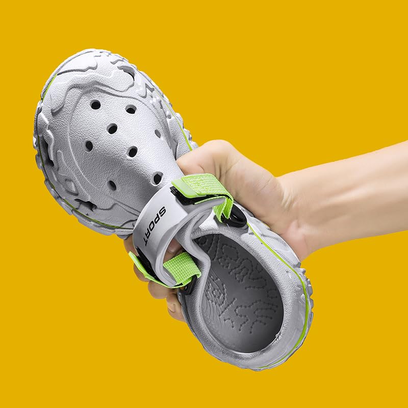 Image of Men's Clogs Garden Shoes Adult Mules Outdoor Sports Sandals Summer Water Beach Shoes Casual Slippers Lightweight Breathable Non-Slip
