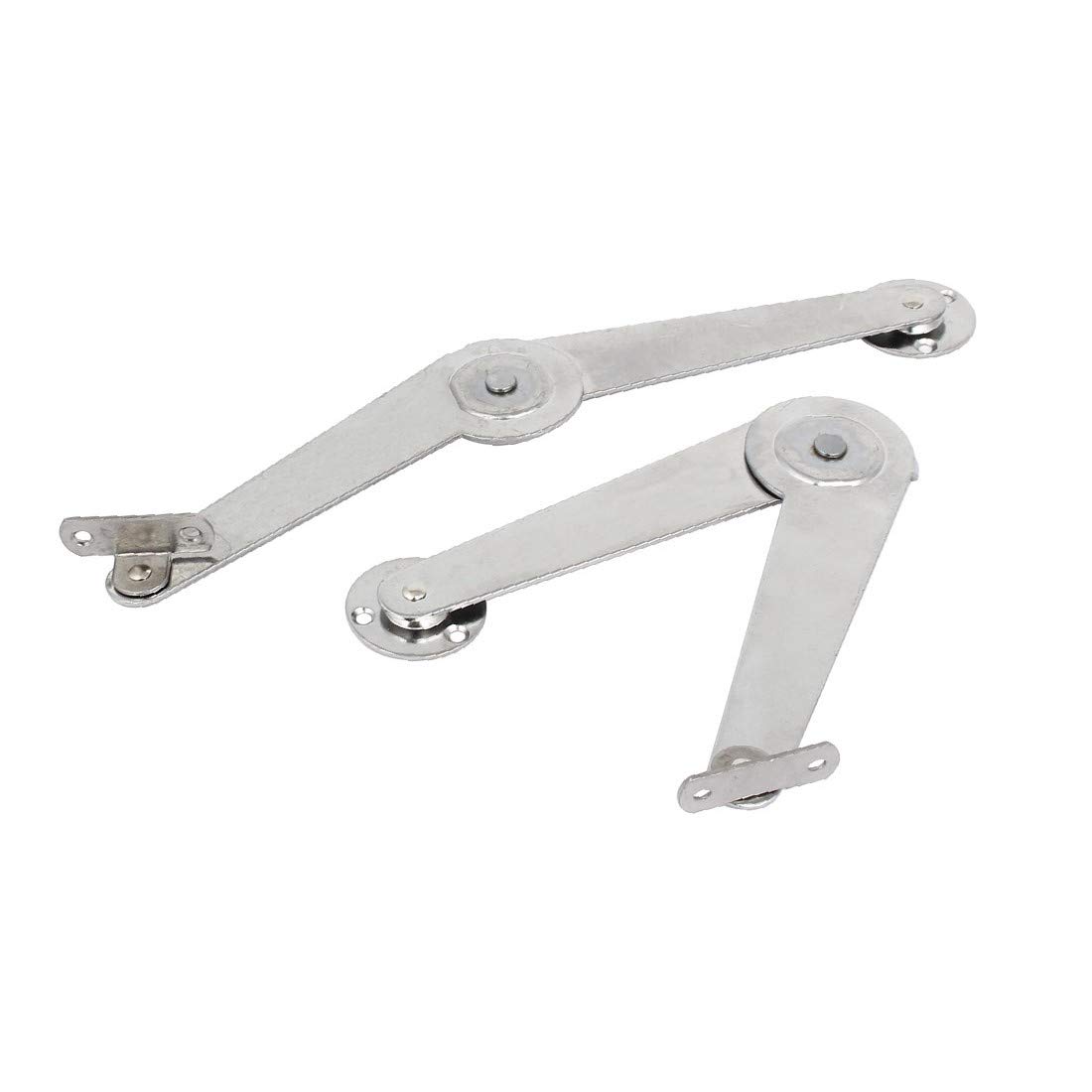 Cupboard Furniture Featured Metal Lid Support Reliable Efficacy Hinge Stay Silver Tone 245mm Length 2pcs