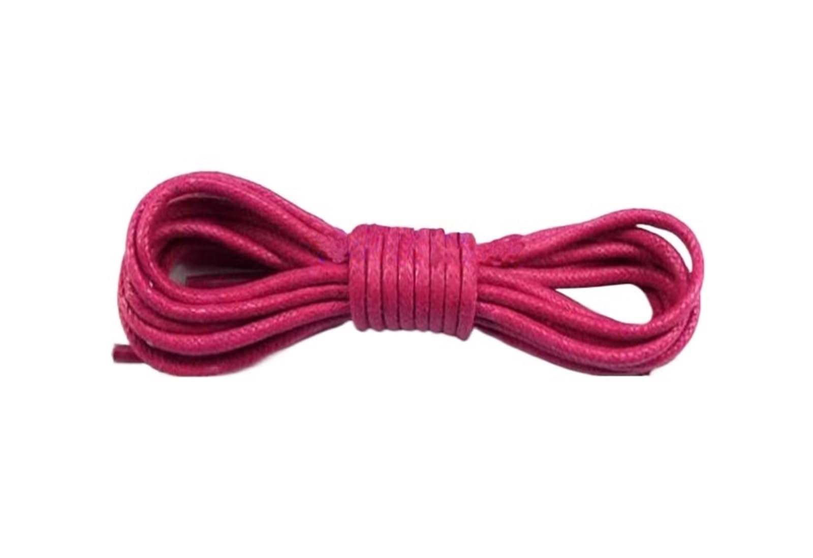 Cordones de zapatos planos, 1 par de cordones de cuero, cordones encerados de algodón, cordones de cuero redondos for zapatos, botas, cordones de zapatos unisex(Dark Pink,120cm)