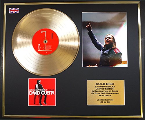 DAVID GUETTA/CD GOLD DISC/RECORD & PHOTO DISPLAY/LTD. EDITION/COA/NOTHING BUT THE BEAT
