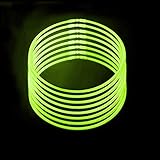 Lumistick 20 Inch GlowStick Necklace with Connectors | Kid Safe & Non-Toxic Neckwear | Great for Parties, Weddings, Halloween & Christmas with Glows up to 12 Hours (Green, 50 Glow Sticks)