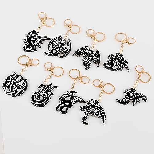 HyzaPhix 2PCS Dragon Silicone Mould Keychain Resin Moulds - Image 2