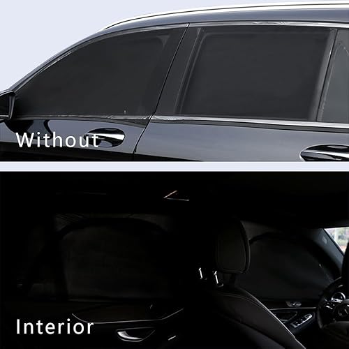 Miniatura 2 de 2 parasoles universales para ventana de automóvil, parasol universal para ventana lateral de malla transpirable, pantalla con cremallera para