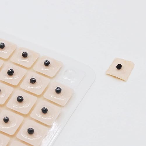 Miniatura 3 de Kit de calcomanías auriculares, kit de acupuntura con semillas de orejas, 420 unidades, gráfico de oído, pinzas