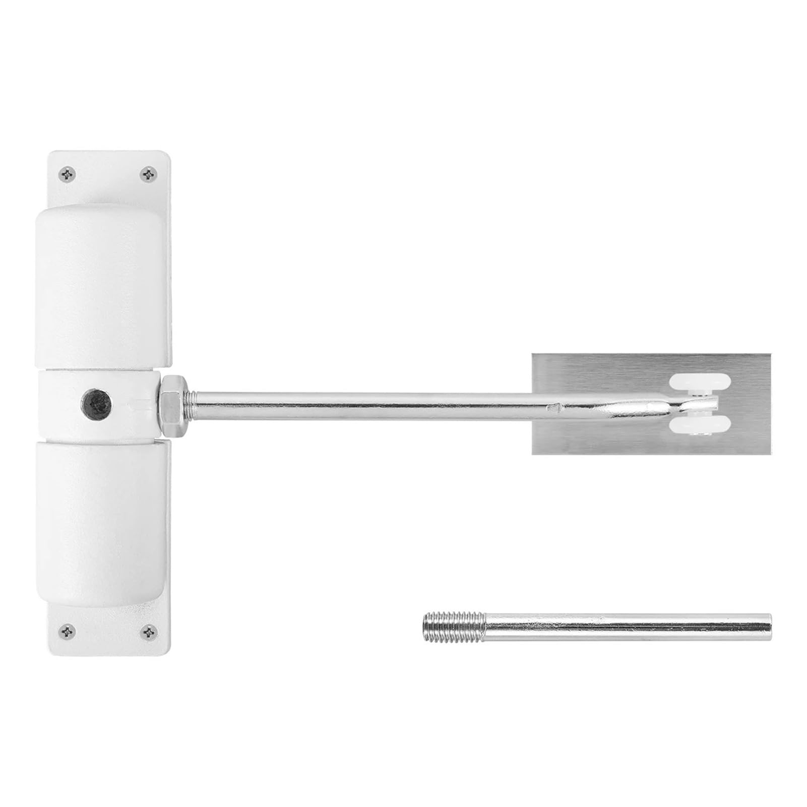 Forvexilla White Automatic Door Closer Metal Convert Hinged Door