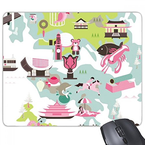 Tapis de souris jeu Hong Kong Chine rectangle caoutchouc antidérapant