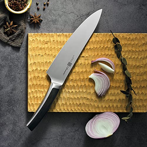 Hanmaster Chef Knife, 8-Inch German Steel Sharp Chefs Knife With Non-Slip Handle, Ideal Comfortable Grip Kitchen Knife For Home And Restaurants. #TOP4